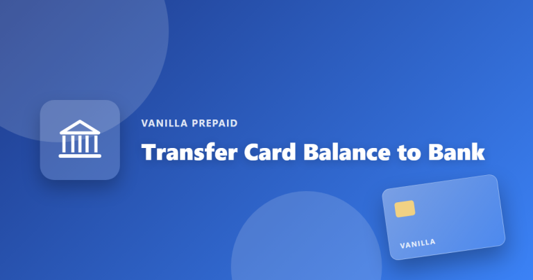 How to Transfer Money From a Vanilla Gift Card to Your Bank Account